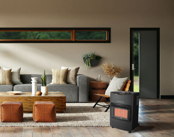 Kenwood 9Kg Black Foldable Gas Heater