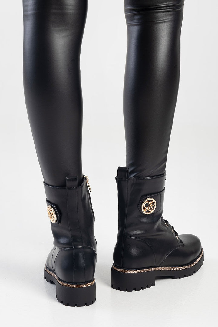 Janie Chunky Boot - Black