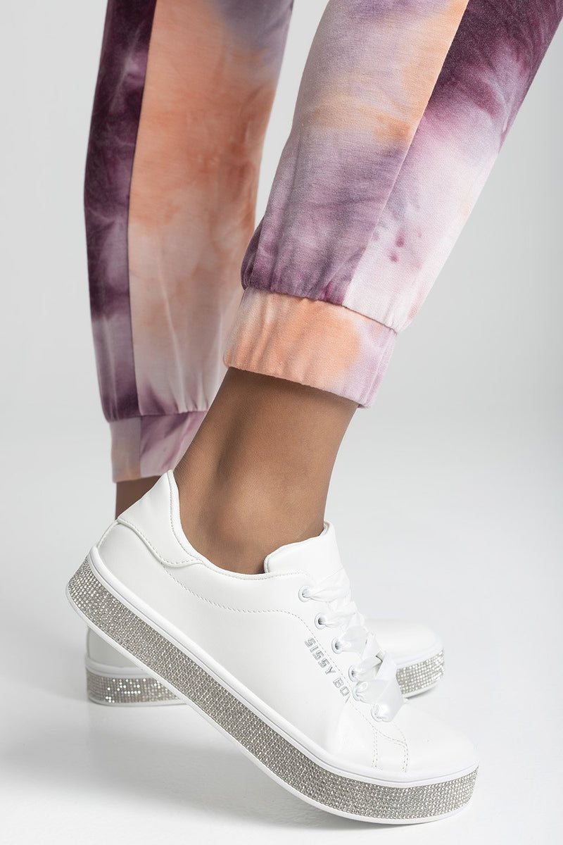 Ladies Duchess Sneaker - White