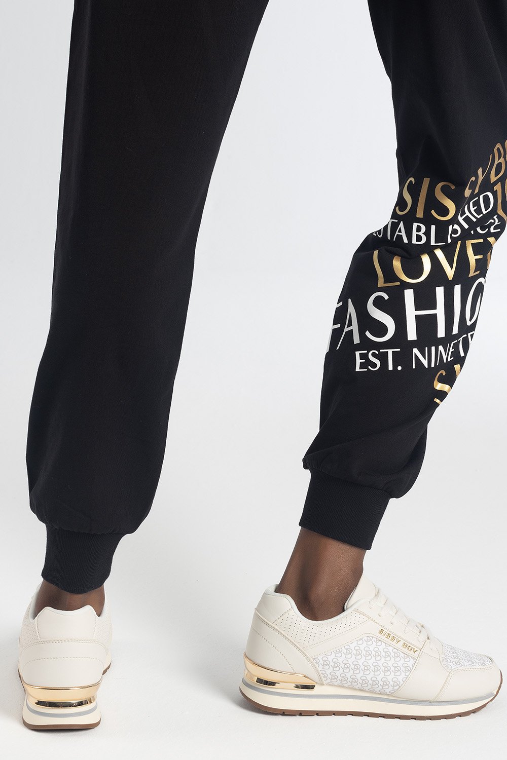 Ladies Logomania Sneaker - Beige