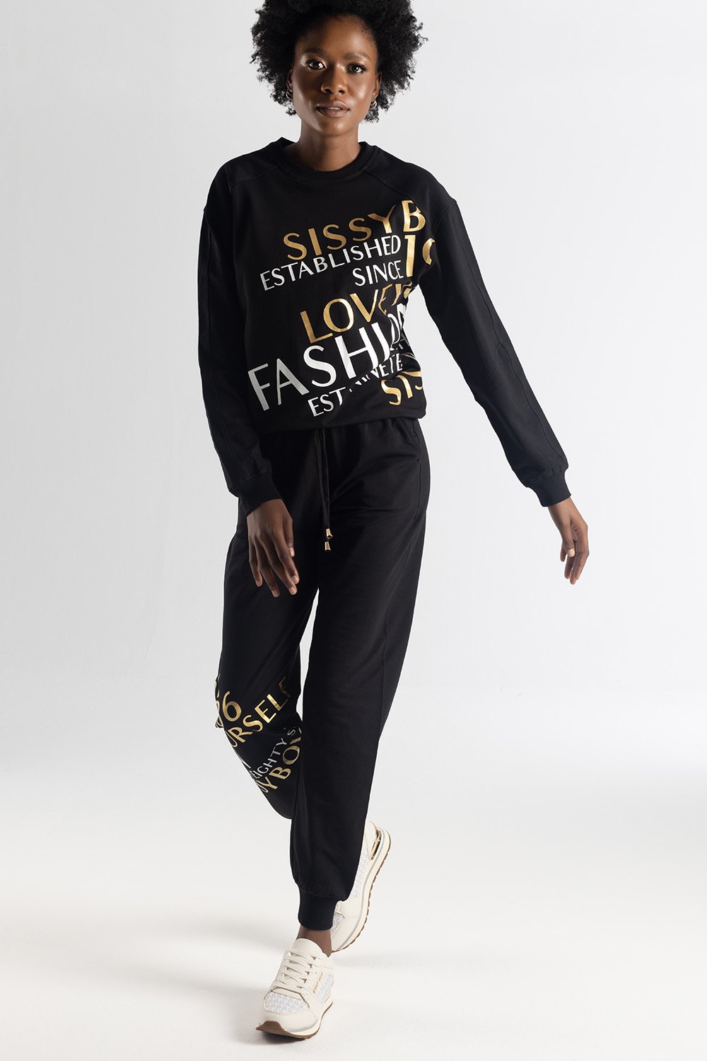 Ladies Logomania Sneaker - Beige