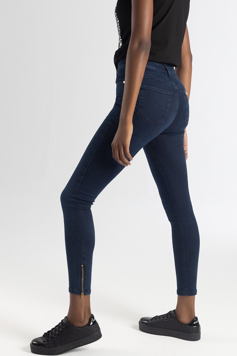 Ladies Shine Bright Duchess Sneaker - Black