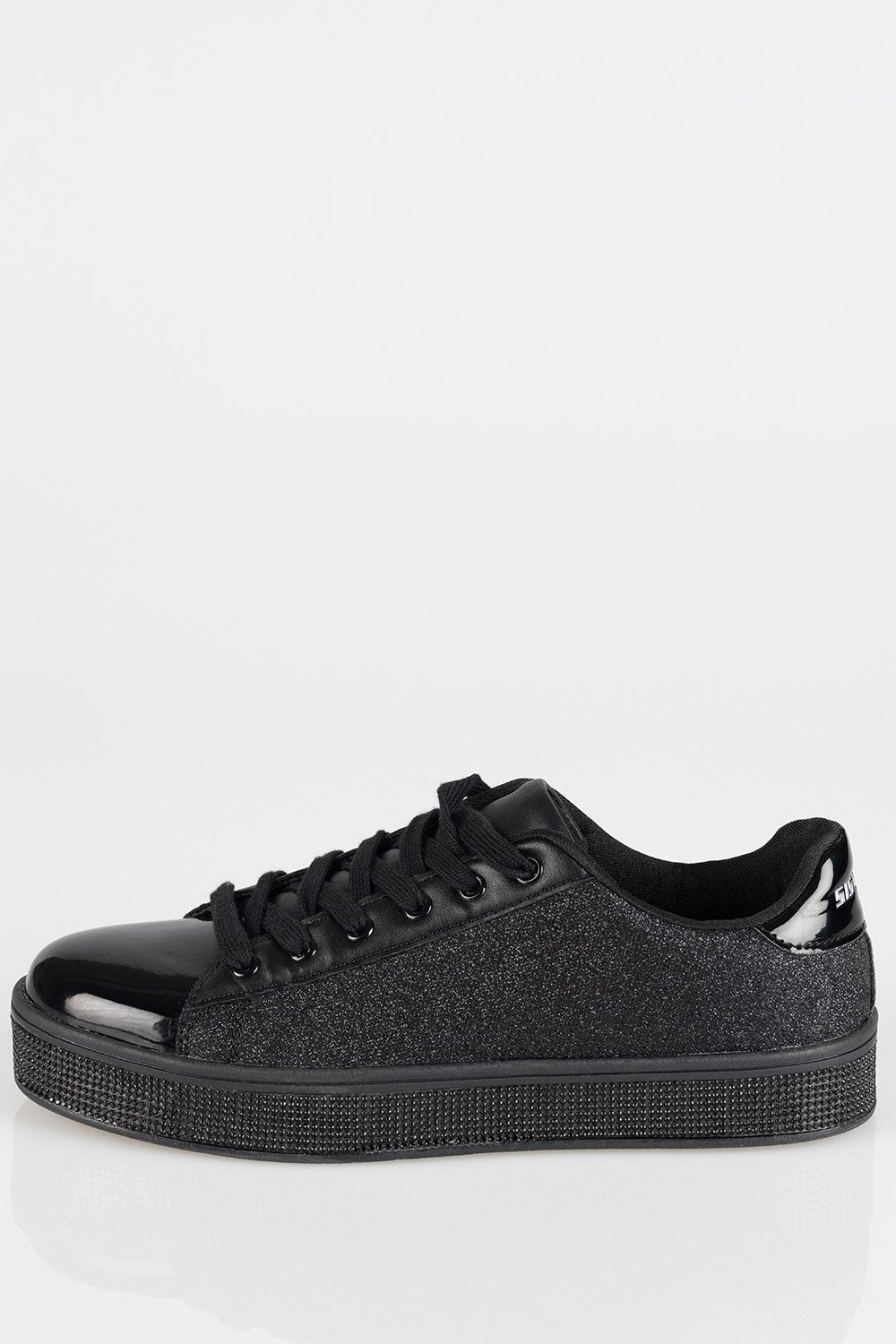 Ladies Shine Bright Duchess Sneaker - Black