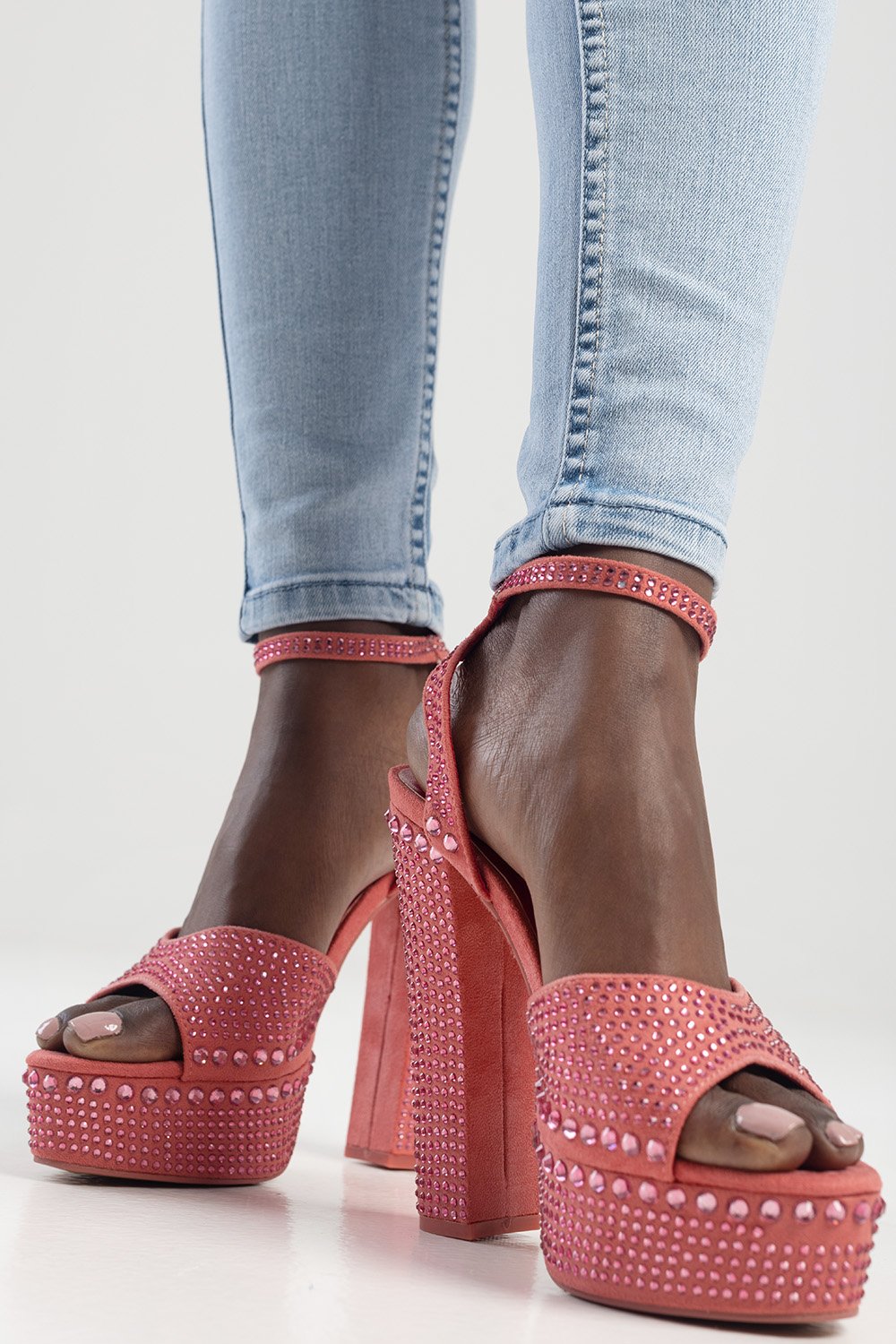 Ladies Glammed Out Heel - Pink