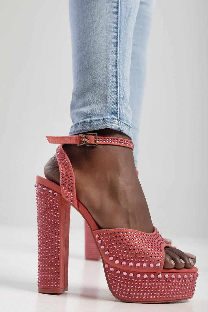 Ladies Glammed Out Heel - Pink