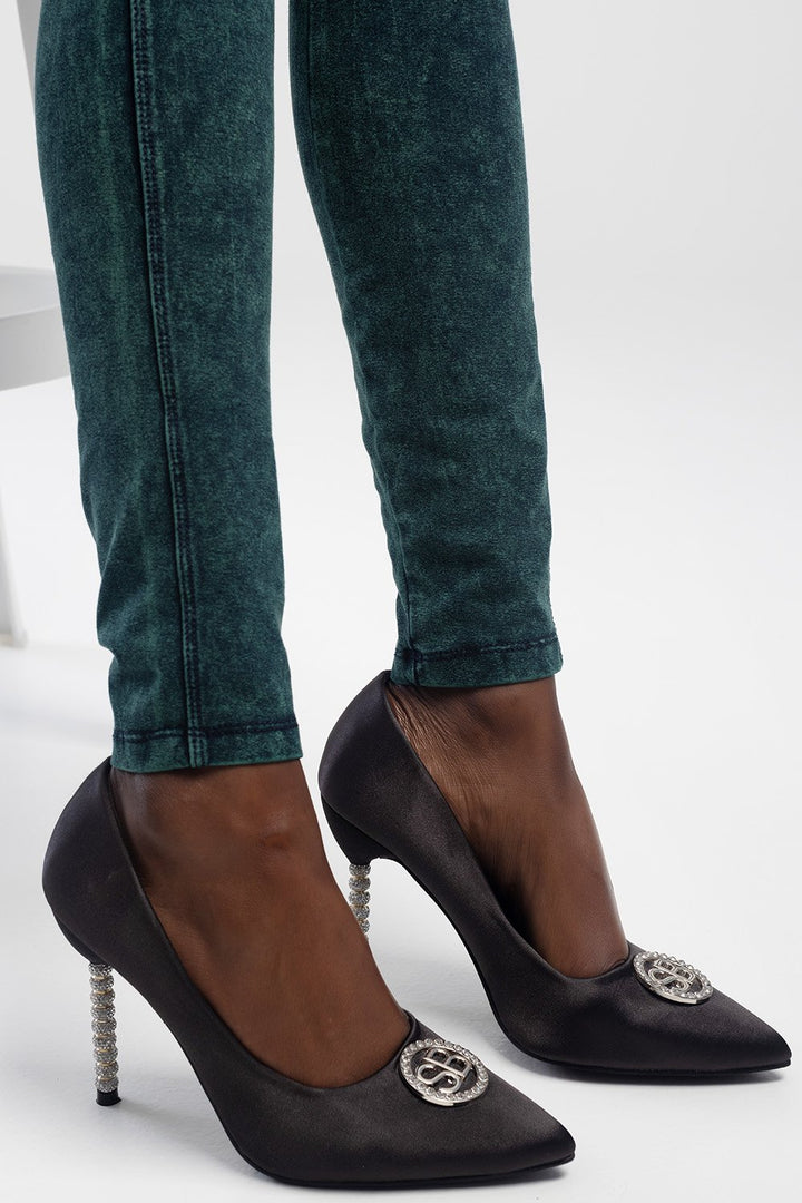 Ladies Dazzle Up Heel - Black