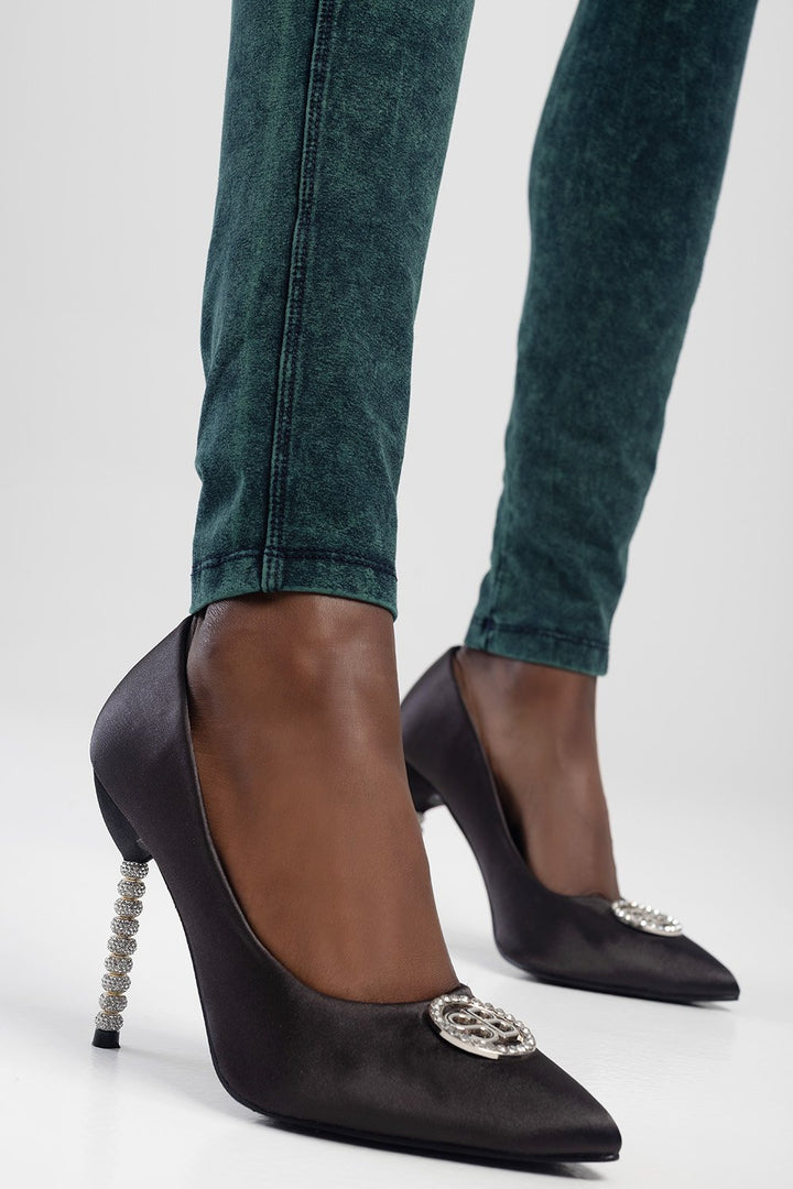 Ladies Dazzle Up Heel - Black