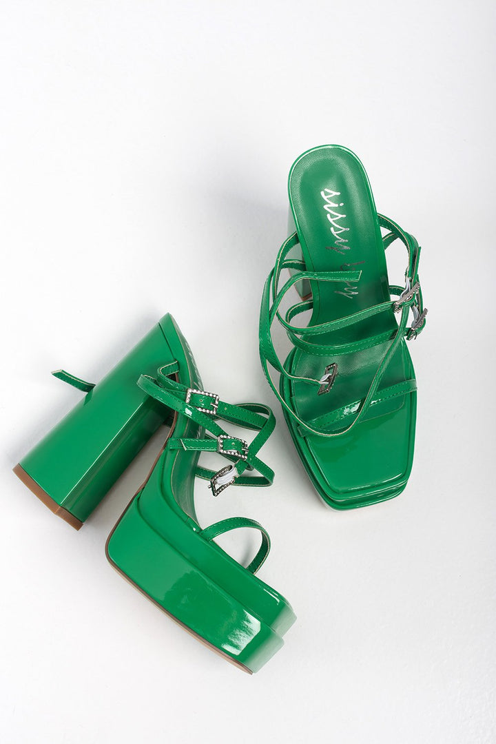 Ladies Truth Or Bare Heel - Green