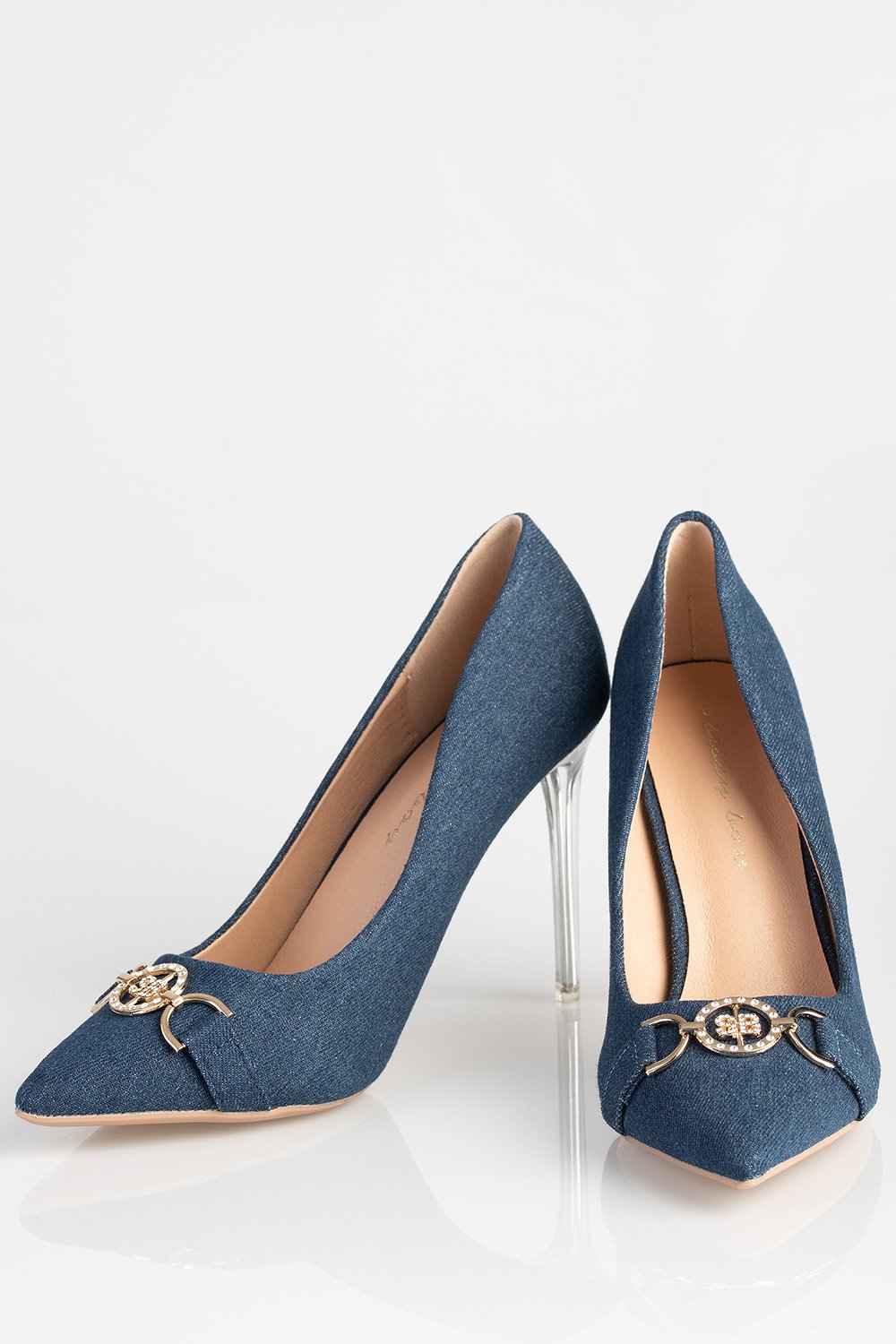 Ladies Boss It Out Court Heel - Denim