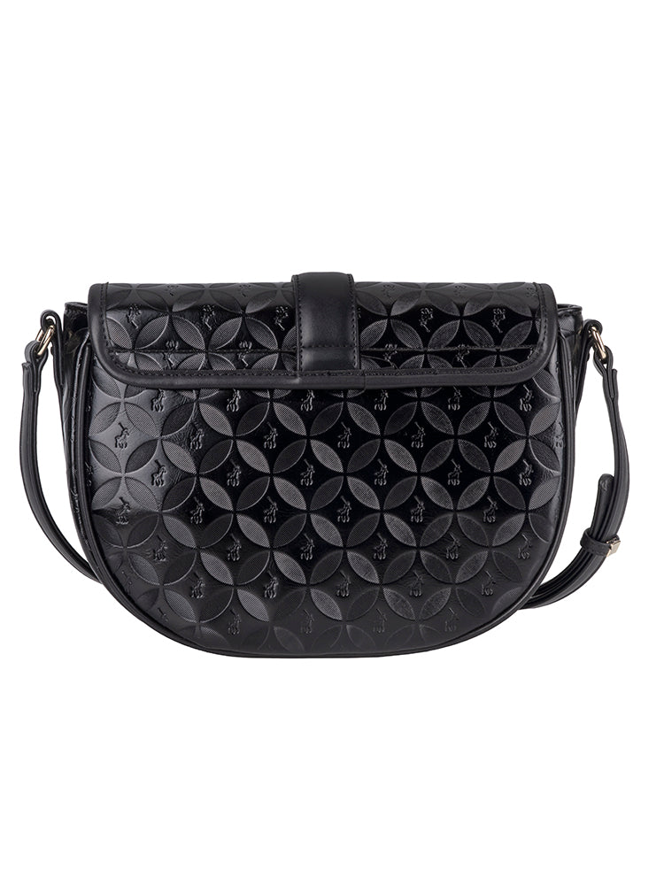 Sinclair Saddle Crossbody Bag - Black