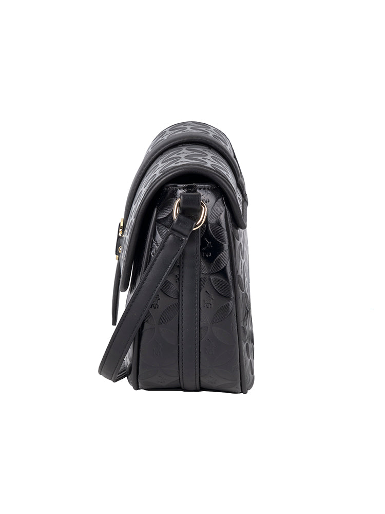 Sinclair Saddle Crossbody Bag - Black