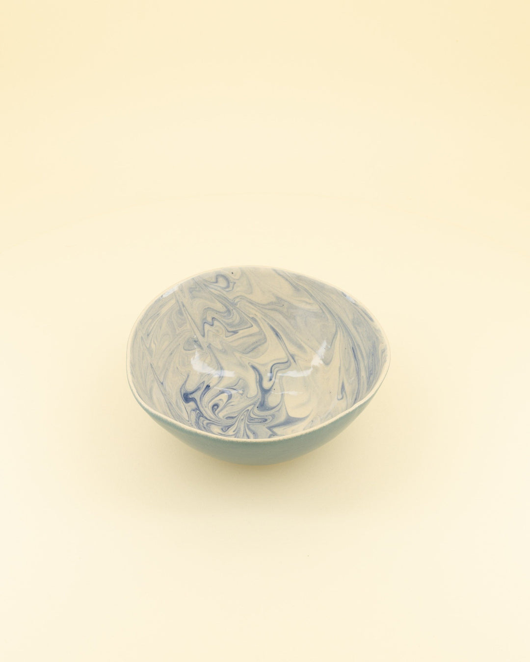 Hand Made Marble Effect Ceramic Bowl