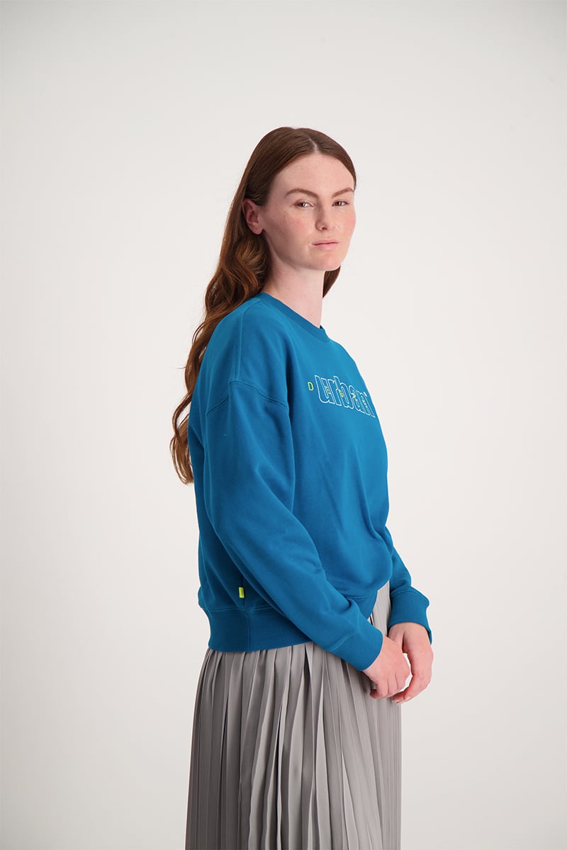 Essential Sweater With Fornt Chest Detail - Atlantic Deep