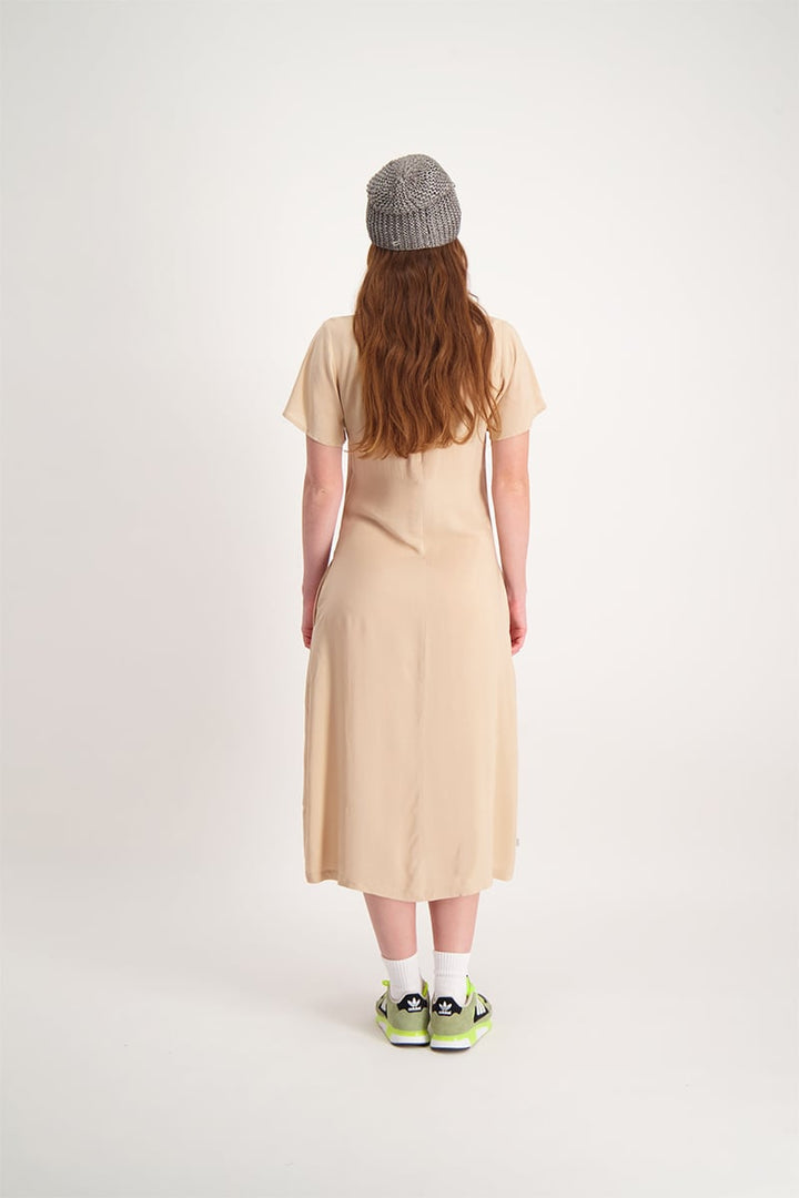 Turtle Neck Dress - Bone