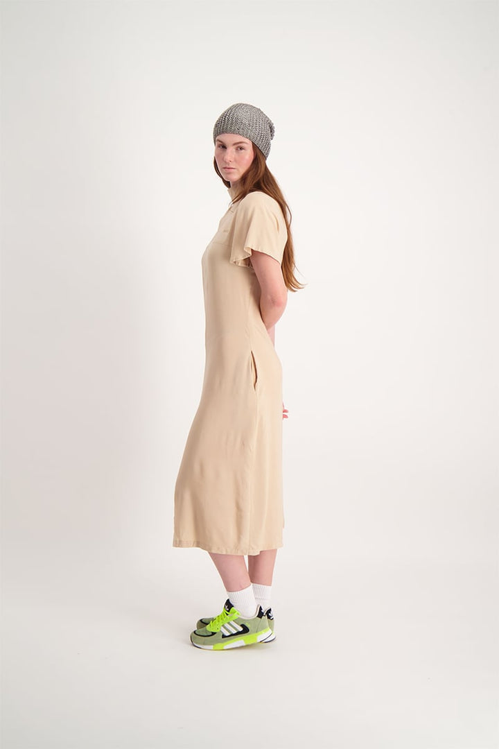 Turtle Neck Dress - Bone