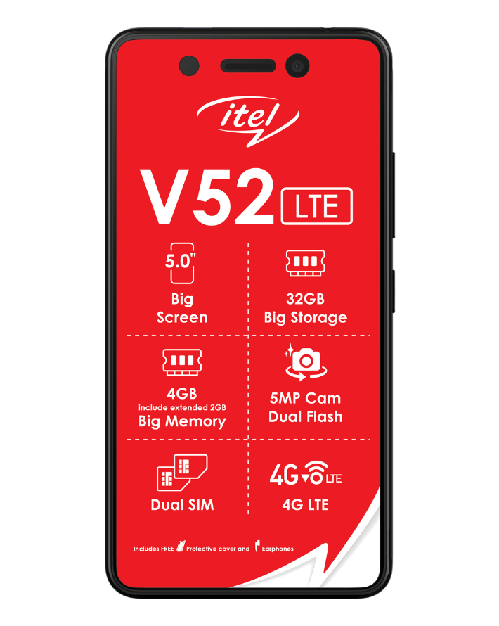 V52 LTE 32GB Dual Sim Black Cellphone NL – Edgars