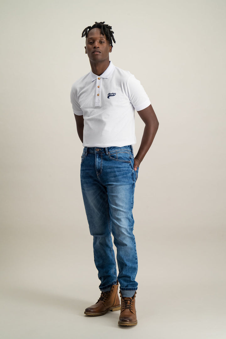 Men's Indigo Straight Denim Jean