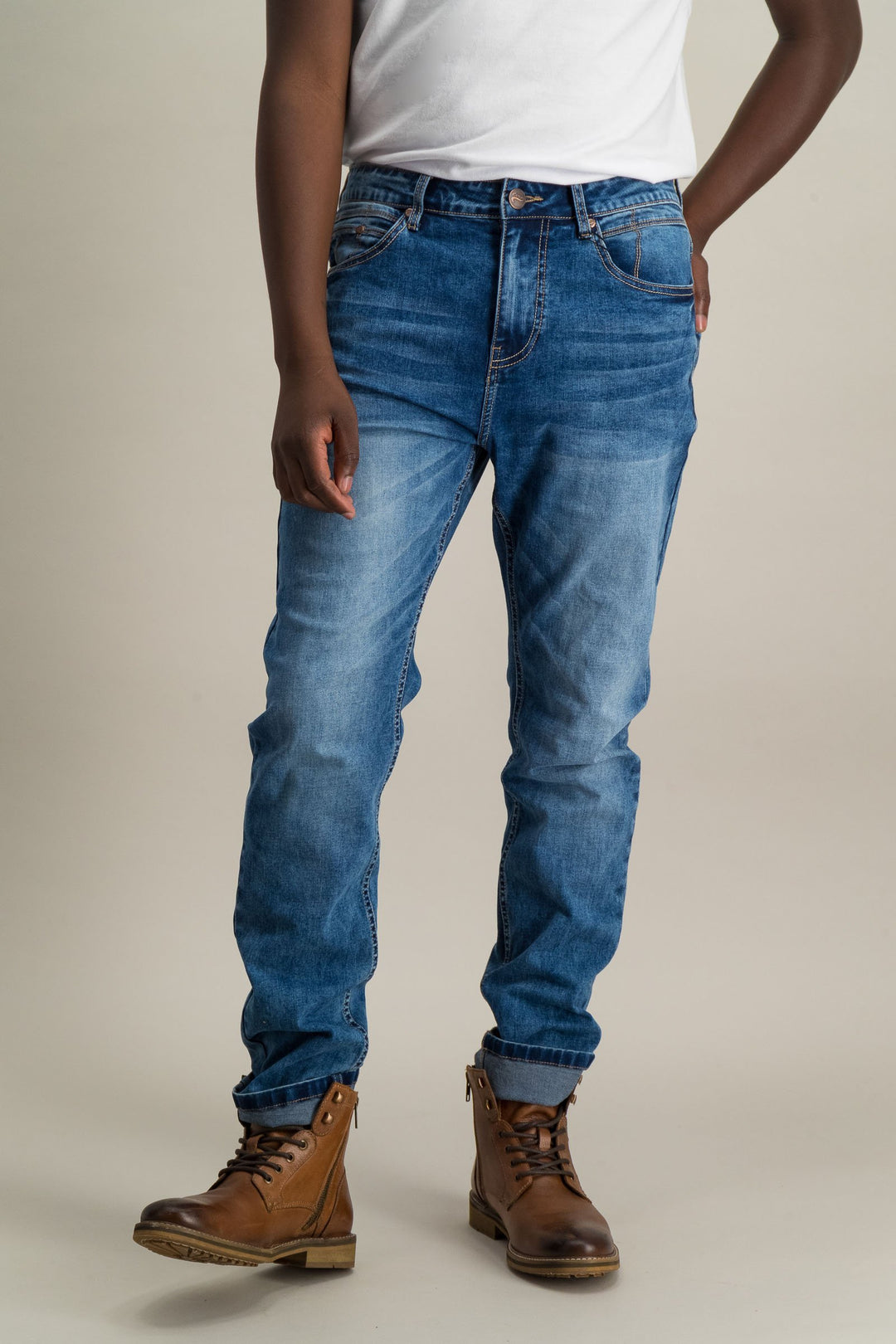 Men's Indigo Straight Denim Jean