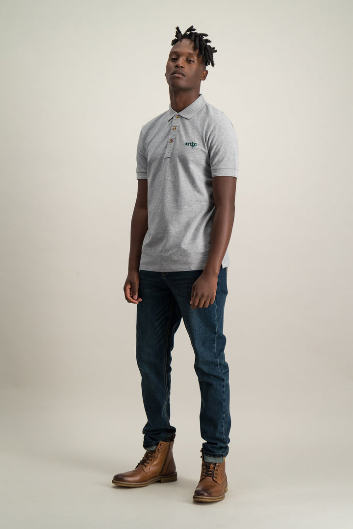 Men's Swoosh Flock Golfer - Grey Melange