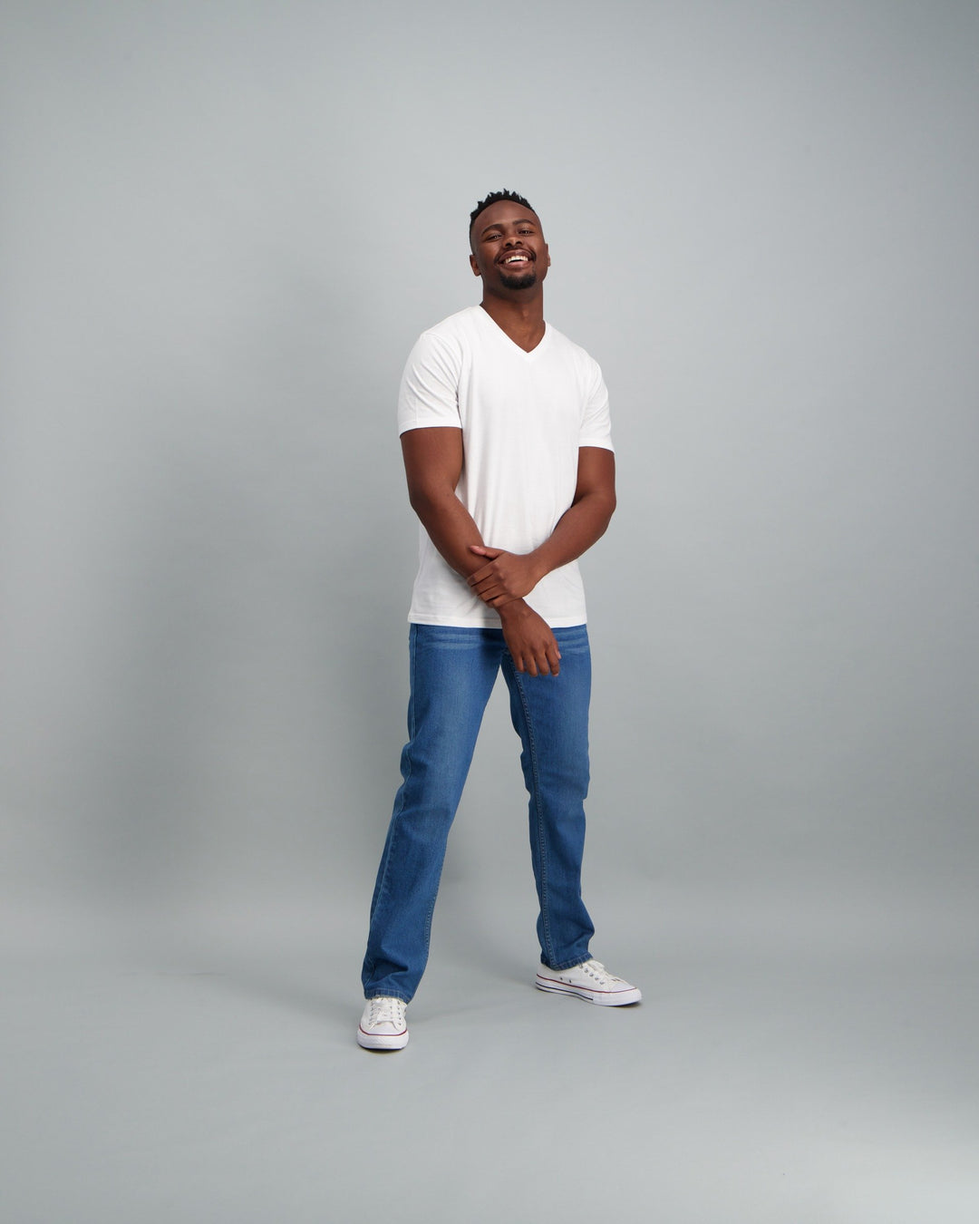 Men's Mid Blue Slim Stretch Denim Jean