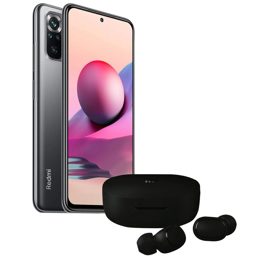 Redmi Note 10S Cellphone + Earbuds Cellphone - Grey