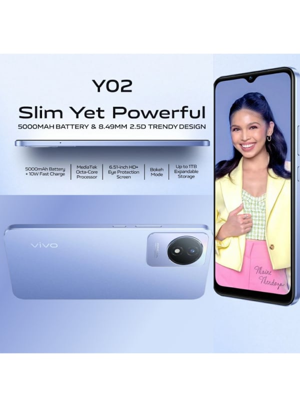 Y02 Dual Sim Blue Cellphone