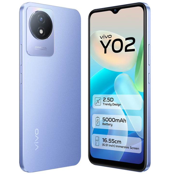 Y02 Dual Sim Blue Cellphone
