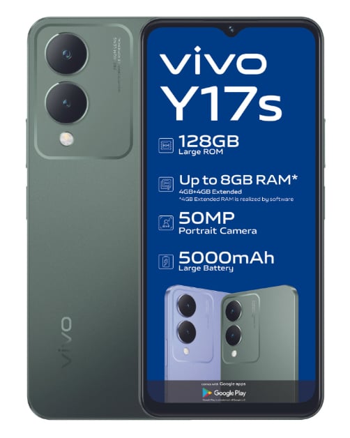 Y17S 128GB Dual Sim Green Cellphone