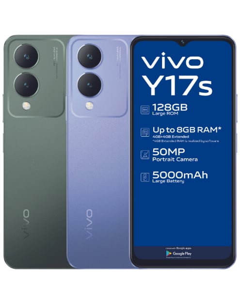 Y17S 128GB Dual Sim Cellphones Green & Purple