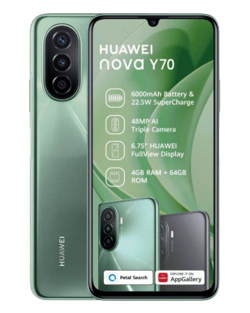 Nova Y70 64GB  Green Cellphone