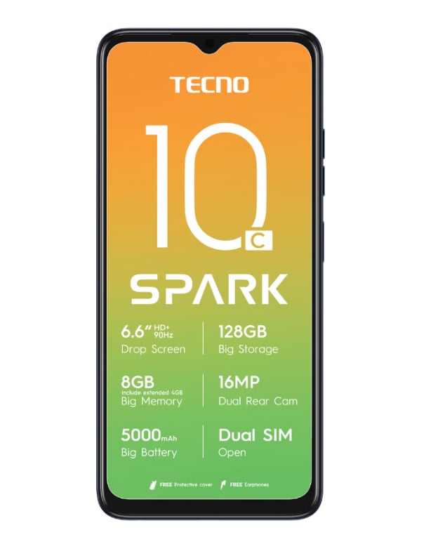 TECNO SPARK 10C 128GB Dual Sim BLACK