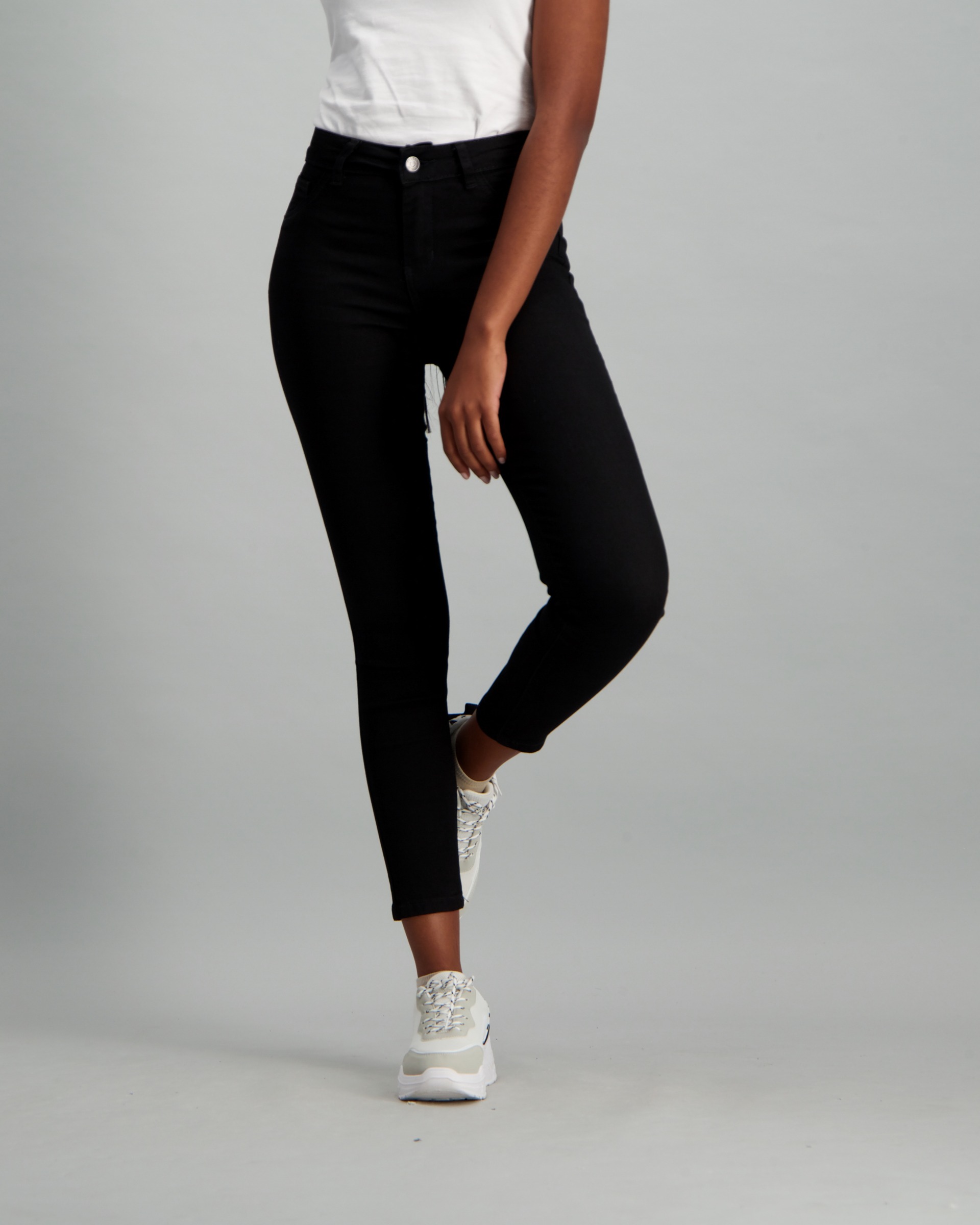 Merchandising dug overfladisk Ladies Black Ankle Grazer Skinny Jean