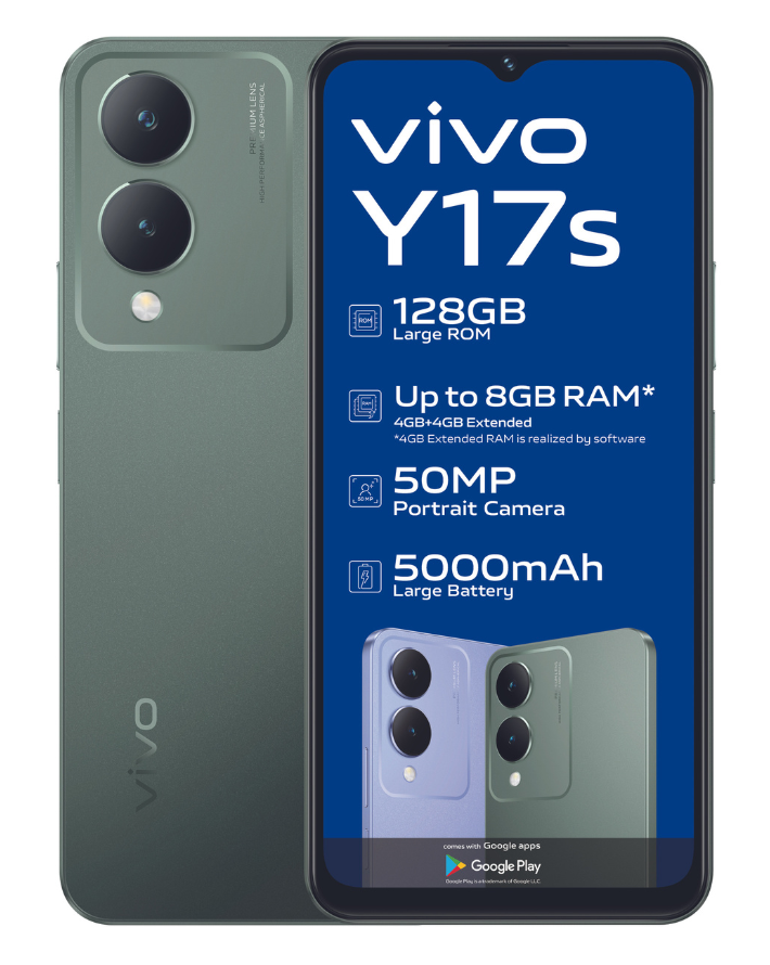 Y17S 128GB Dual Sim Green Cellphone