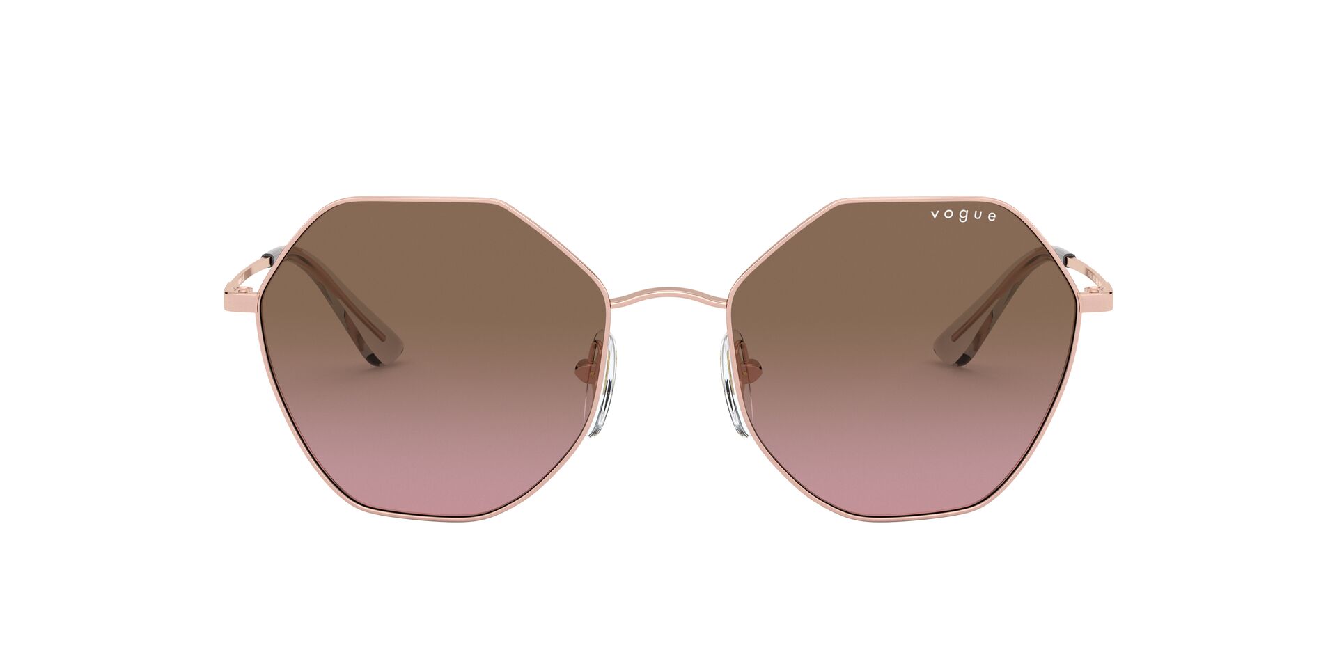 Vogue Pink Gradient Brown Sunglasses