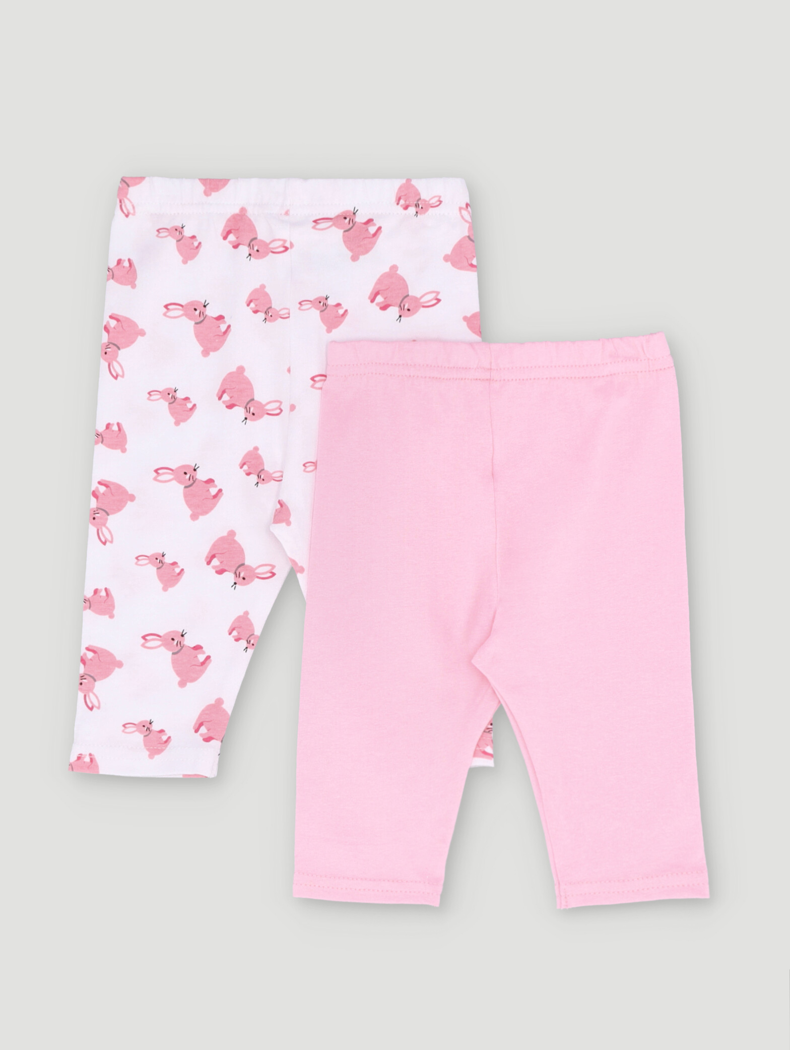 Baby Girls 2 Pack Bunny Legging - Pink