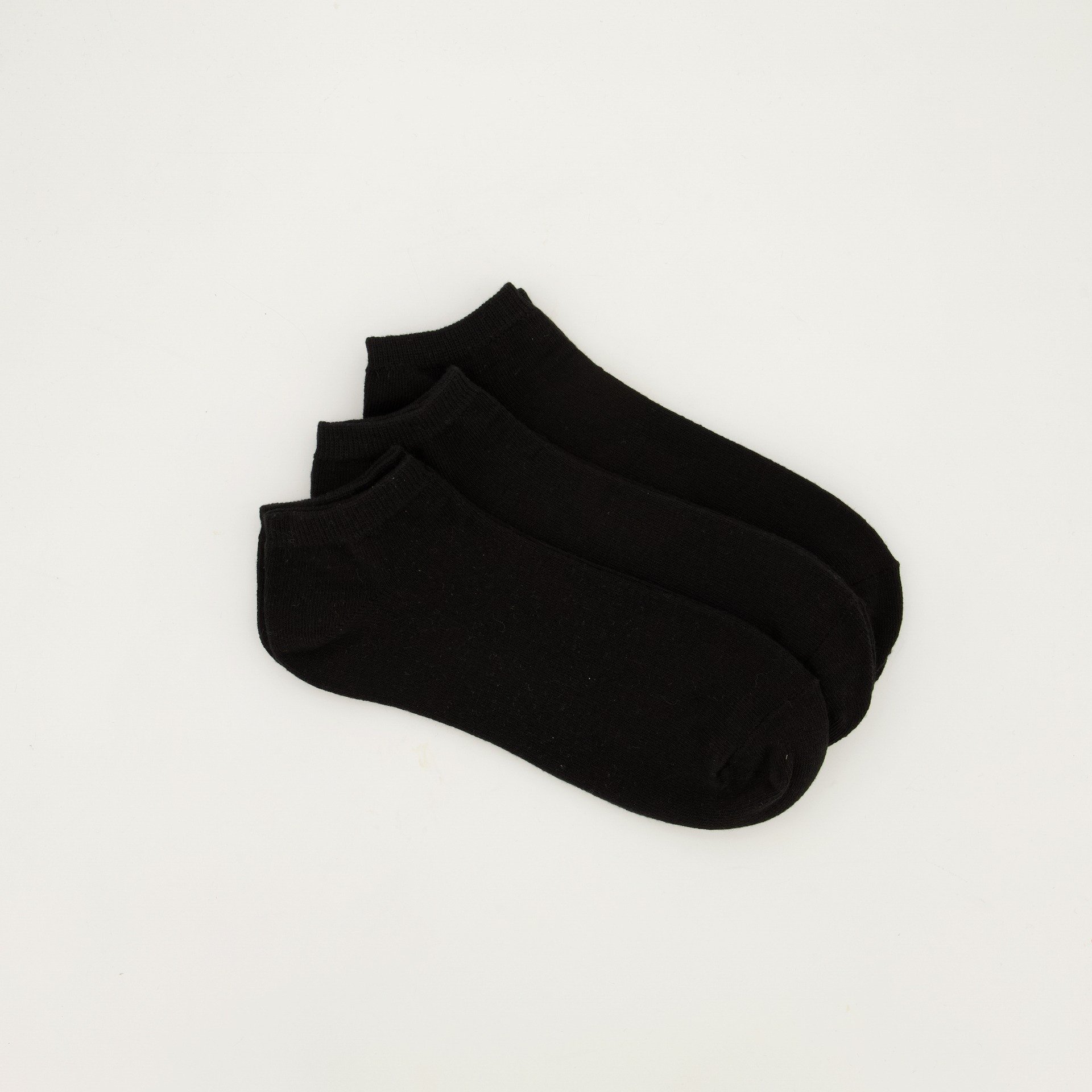 Mens - 3 Pack Plain Lowcut Socks - Black