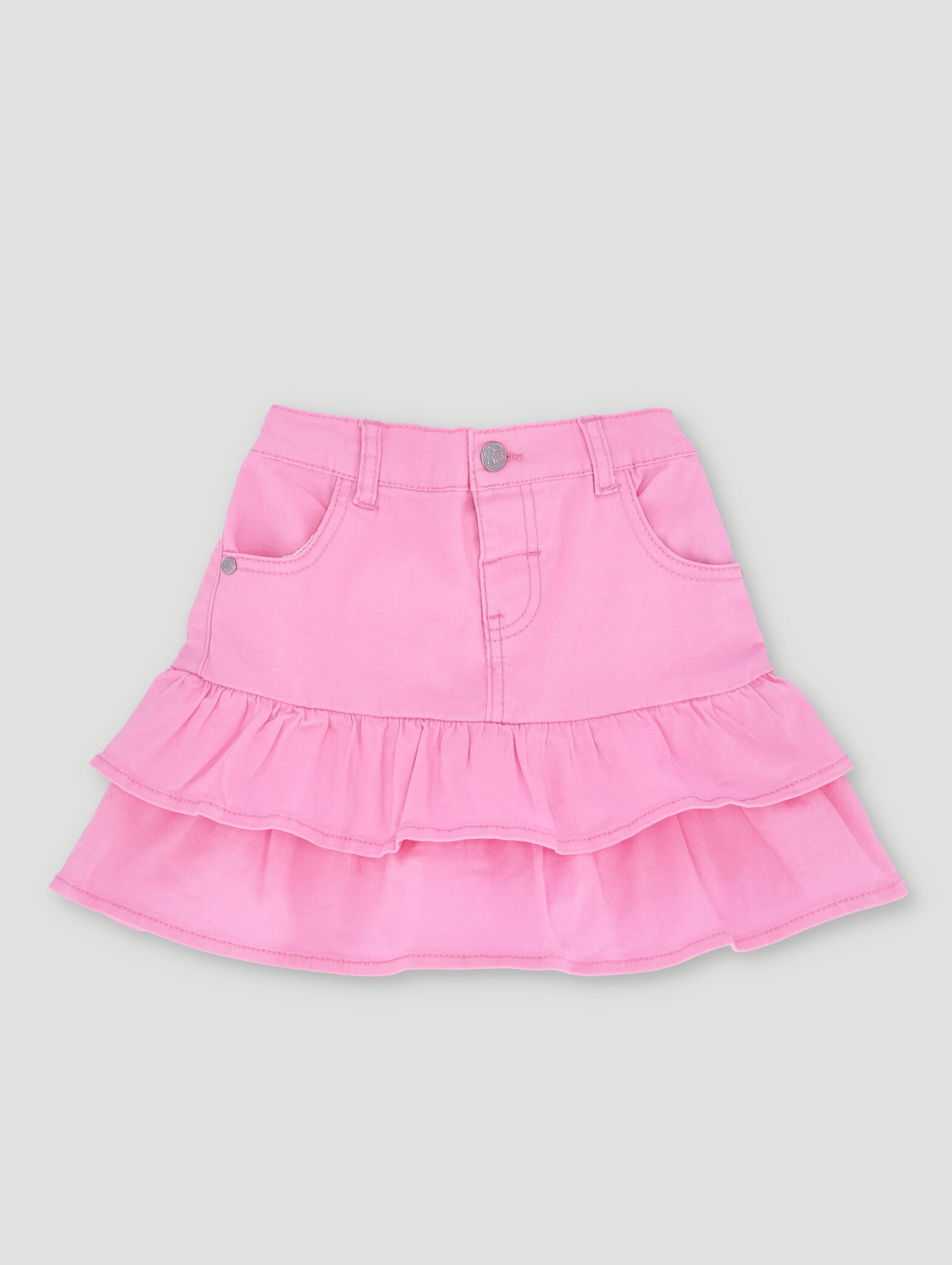 Pre-Girls Fashion Skirt With Frills - Pink