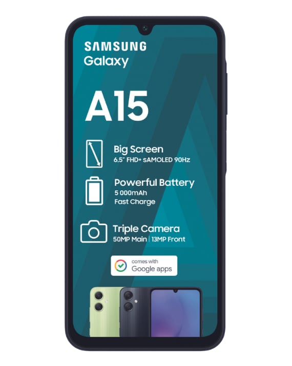 A15 128GB Dual Sim Blue Cellphone