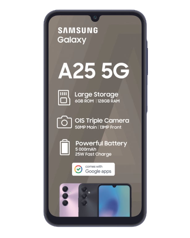 A25 5G 128GB Dual Sim Blue Cellphone