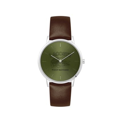 Crocorigin Watch With Brown Leather Strap