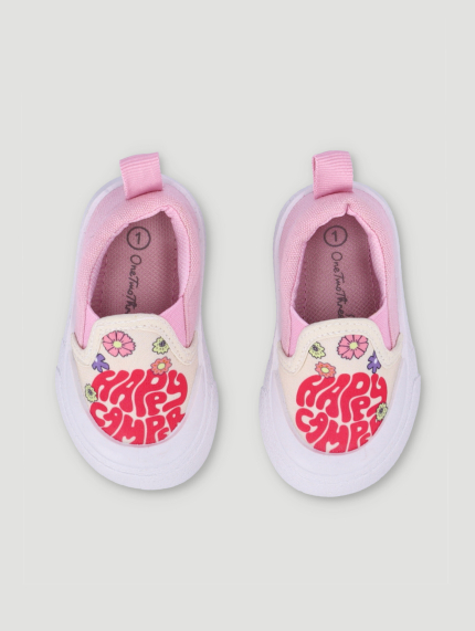 Baby Girls Retro Canvas Sneaker - Pink