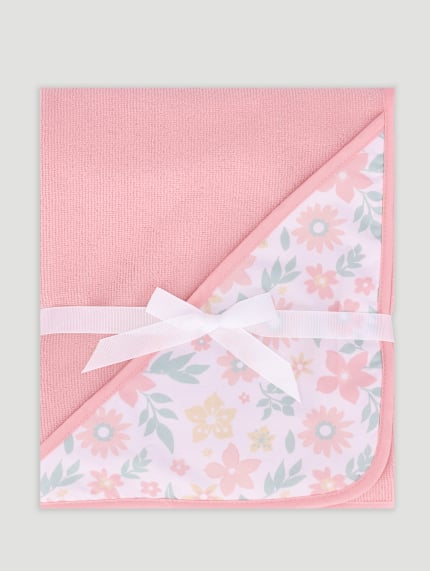 Baby Girls Hooded Towel - Pink