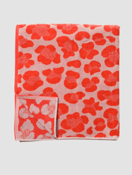 Leopard Beach Towel - Pink