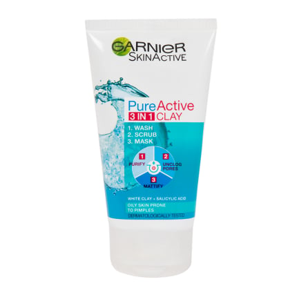 Pure Active 3-In-1 Wash, Scrub and Mask 150ml