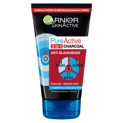 Pure Active Intensive Charcoal 3-in-1 Wash, Scrub and Mask 150ml