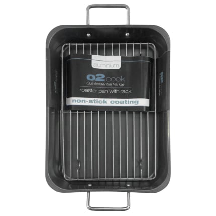 O2 Roster Pan With Rack - Black