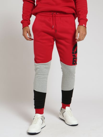 Cut & Sew Jogger - Red