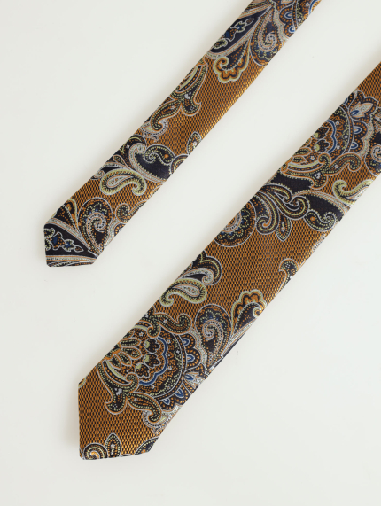 Paisley Fashion Tie - Rust