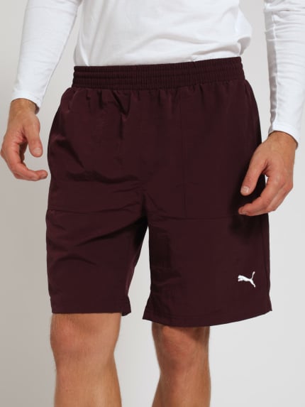 Woven Pocket Shorts - Burgundy