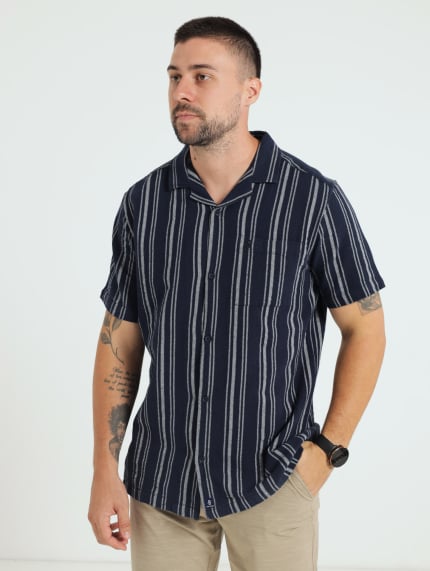 Stripe Shirt - Navy
